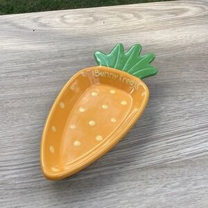 Hallmark‎ Ceramic Carrot Dish Easter Candy Trinket Tray/Spoon Rest